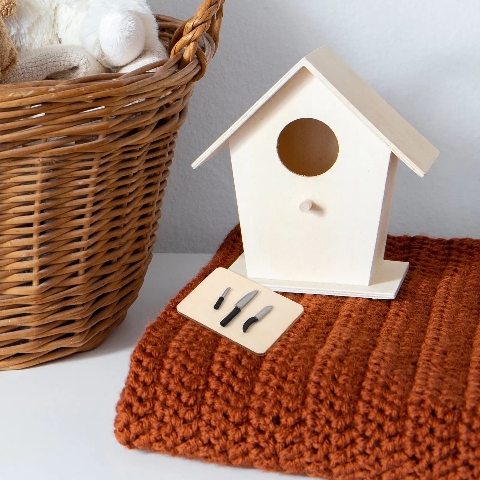 Set di Utensili da Cucina in Miniatura per Casa delle Bambole, Taglieri e Accessori in Scala 1:12 per Giochi di Ruolo