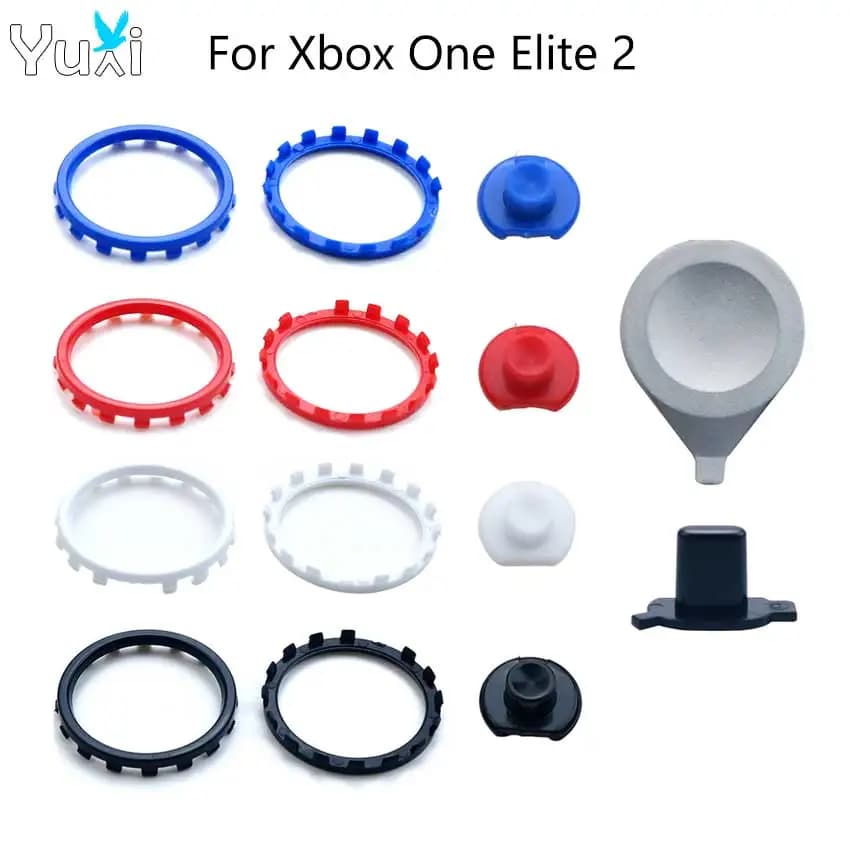 YuXi Analog Joystick Accent Rings For Xbox One Elite Series 2 Replacement Attribute Button Sensitivity Regulator