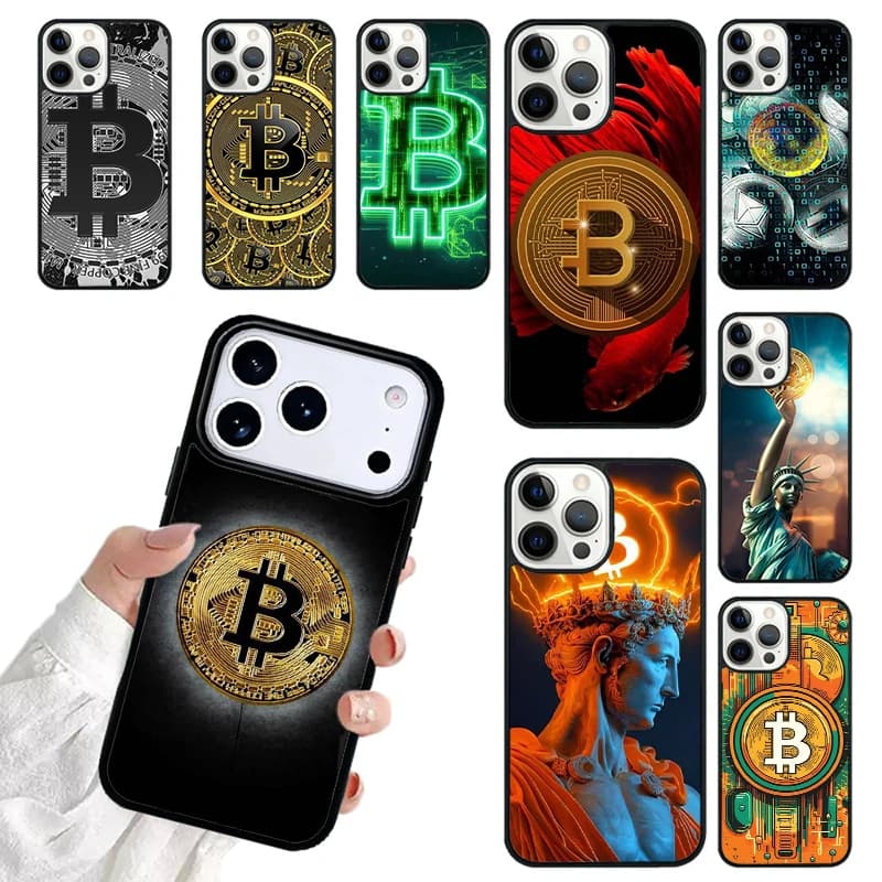 Bitcoin BTC SOFT Phone Case For iPhone 17 16 15 14 13 12 11 Pro Max 17air Shockproof Cover Fundas