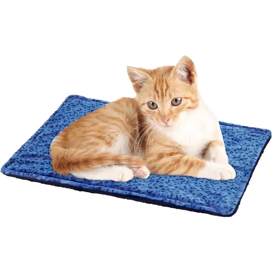 Letto per gatti autoriscaldante per cani e gatti da interno Letto per animali lavabile con design bifacciale in tessuto ultra morbido e spesso con riscaldamento elettrico