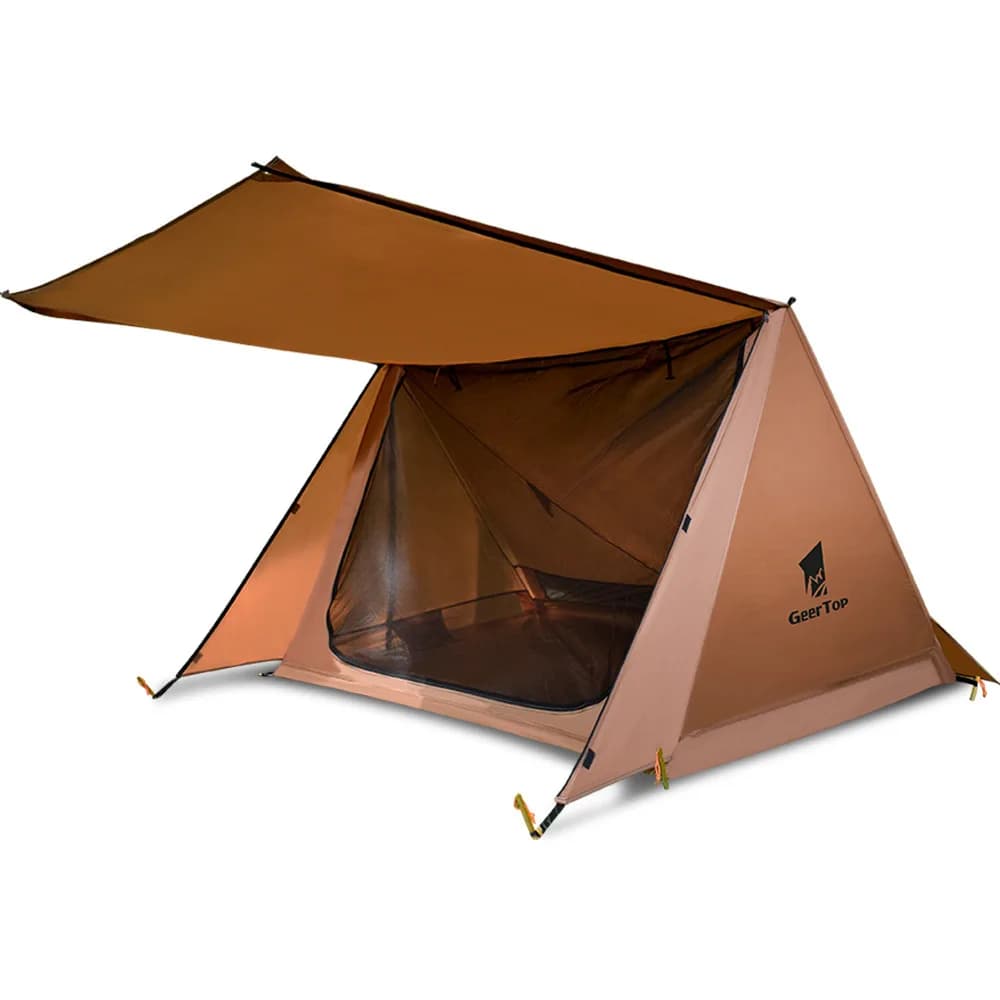 210T nylon camping tent for 2 people, 3 seasons, ultralight, outdoor (no pole)