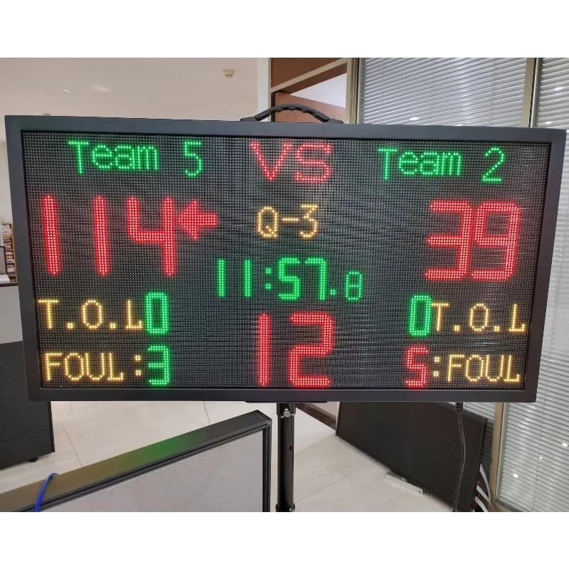 Schermo mini coreboard elettronico da basket con funzione wireless di grande volume Orologio da 24 secondi/shot di livello professionale