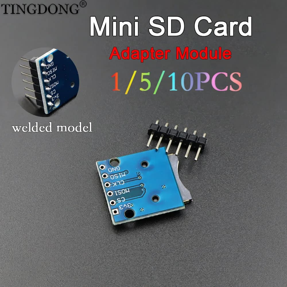 1/2 Pezzi Scheda di Espansione Memoria Mini Micro SD TF con Lettore di Schede e Modulo Shield con Pin