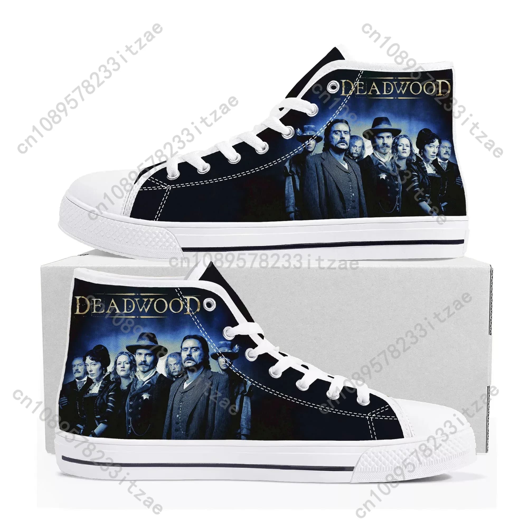 Deadwood High Top Sneakers Uomo Donna Adolescente Timothy Olyphant Ian McShane Canvas Sneaker coppia Scarpe casual Personalizza scarpe