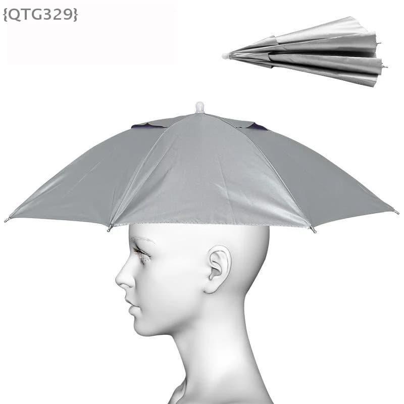 【QTG329】Cappello Ombrello Portatile Unisex Pieghevole - Protezione Solare Impermeabile per Pesca e Campeggio【WQ】