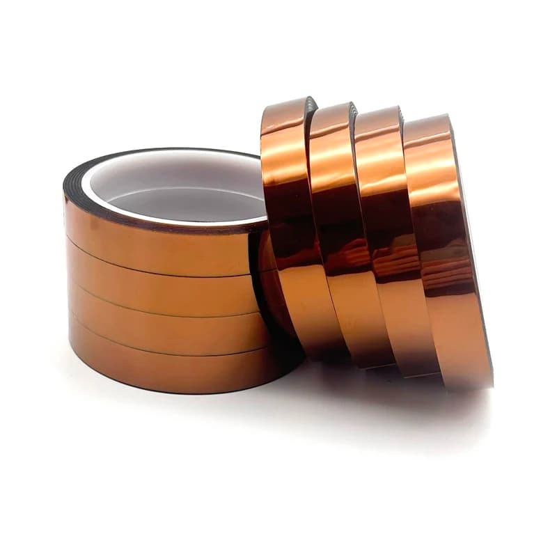 33M/Rotolo Nastro isolante ad alta temperatura Nastro in poliimmide di larghezza 3-50mm Stampante 3D Nastro ad alta temperatura per trasferimento di calore antiscaldatura