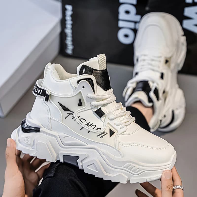Scarpe da ginnastica casual da uomo con piattaforma di moda Designer Scarpe da trekking da passeggio traspiranti Scarpe da corsa da uomo Scarpe sportive da jogging all'aperto