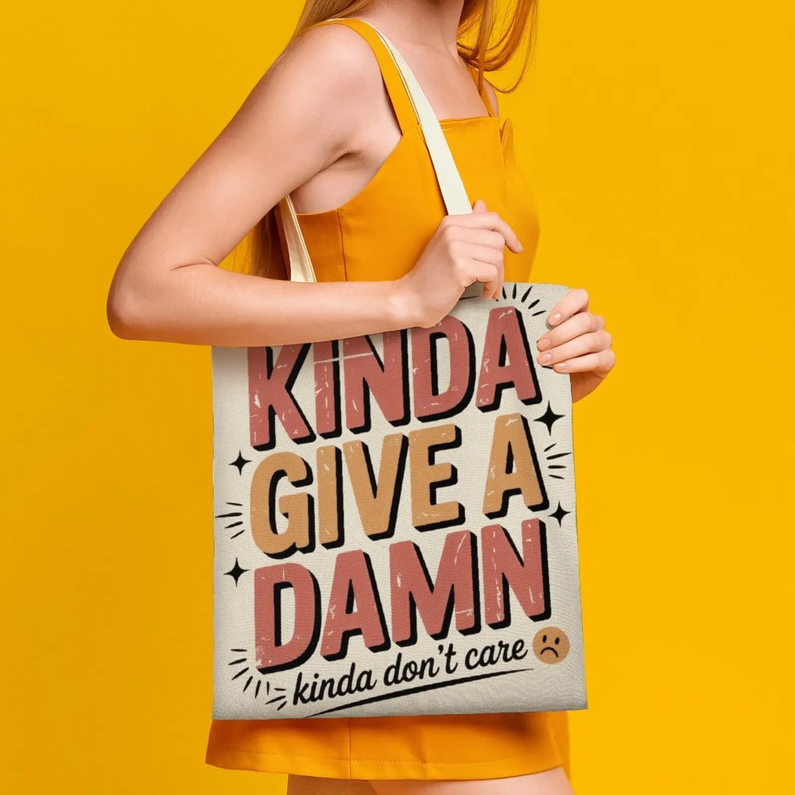 Funny Meme Quote Printed Canvas Tote Bag 6x7in, Cute Graphic Shoulder Bag, Sarcastic Text Shopping Bag, Trendy Casual Handbag for Women Girls, Aesthetic Reusable Fabric Tote Bag