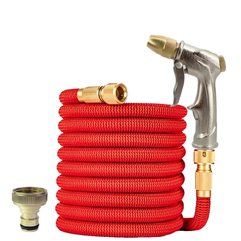 Nuovo Tubo da Giardino Espandibile Magico ad Alta Pressione con Set Pistola Spray in Metallo per Lavaggio Auto e Irrigazione Esterna