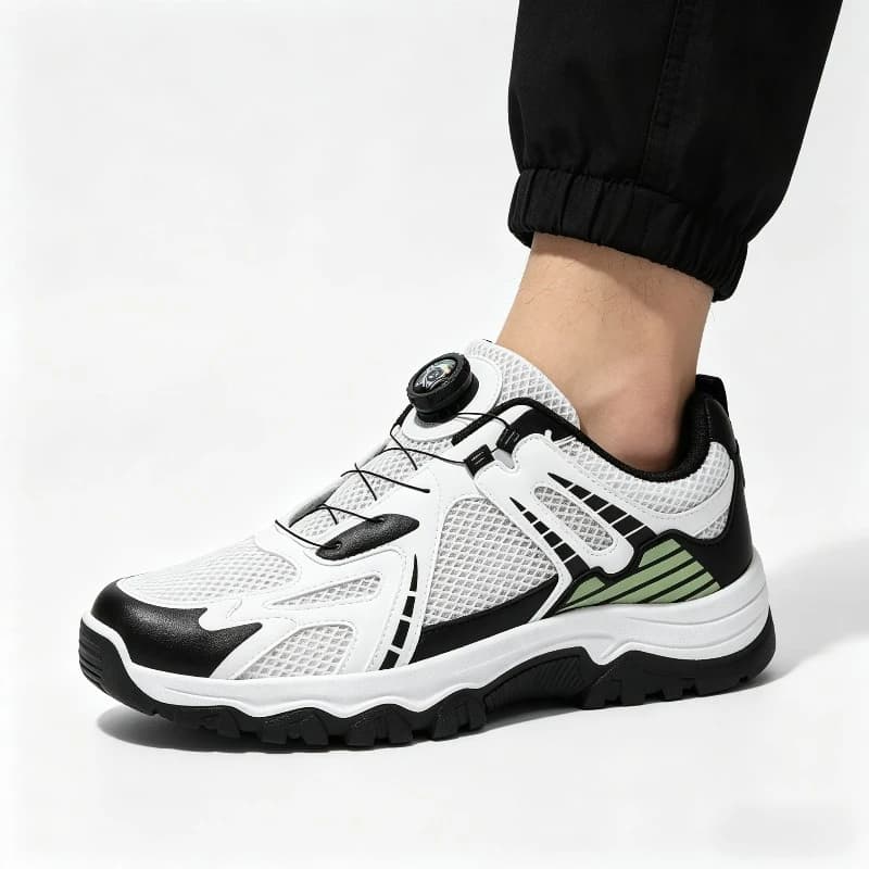 Scarpe da trekking in rete da donna, sneakers antiscivolo da uomo, scarpe sportive da corsa cross-country e trekking per uomo, traspiranti per esterni