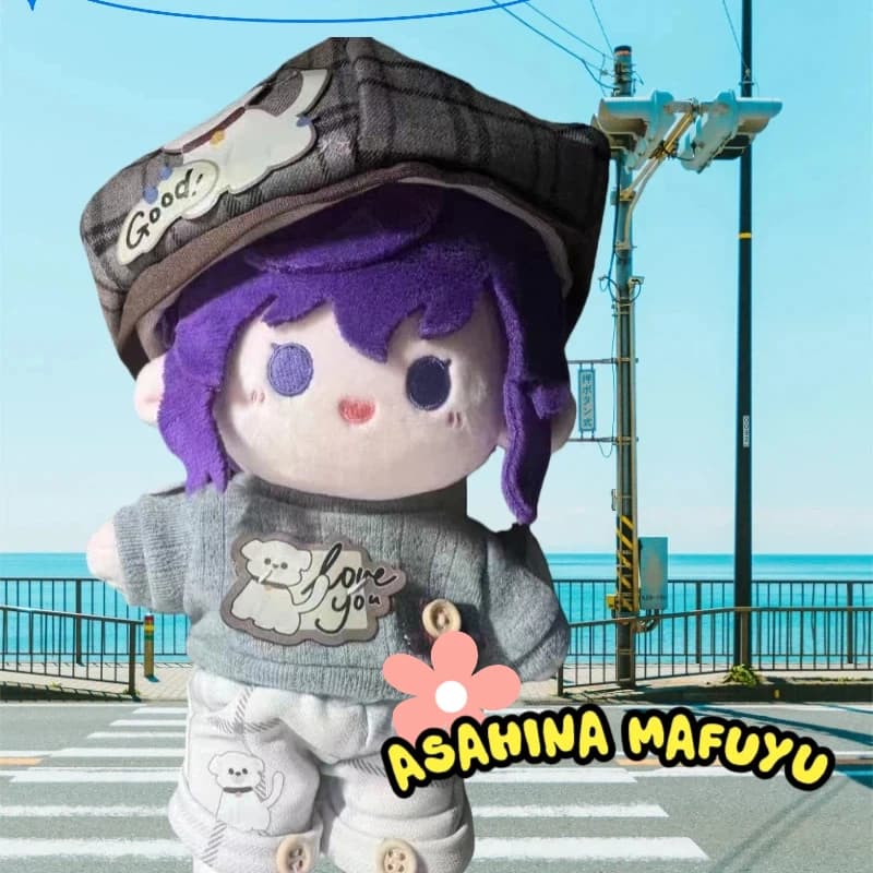 Stuffed 20cm Asahina Mafuyu Project Sekai Plush Toys Game Figure Cute Cotton Body Cosplay Dress Up Plushie Pillow Birthday Gift