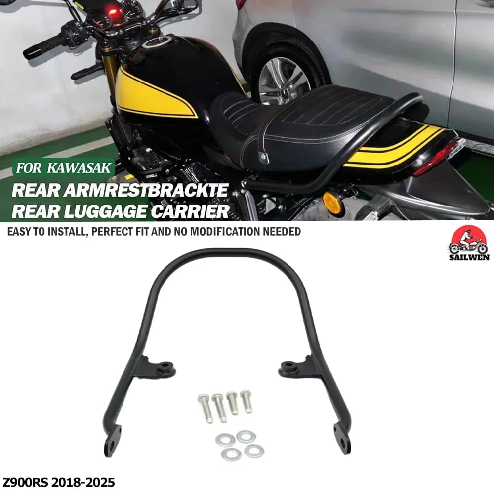 Per Kawasaki Z900RS Z900 Z900rs Cafe 2018-2025 Portapacchi posteriore Moto Sedile passeggero Grab Hand Rail Bar Staffa di supporto