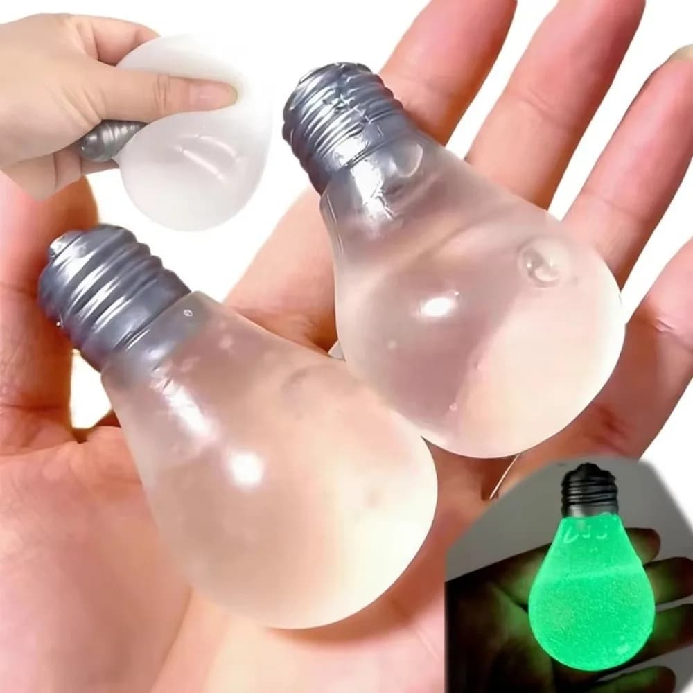 Nuova Lampadina Luminosa Fluorescente Antistress, Giocattolo Sensoriale a Lenta Risposta per Bambini