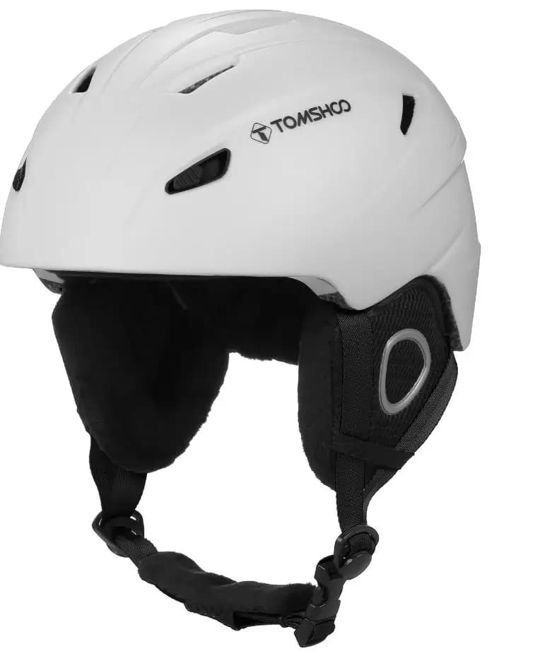 Casco da Sci con Occhiali Rimovibili, Fodera Interna e Paraorecchie, Casco Leggero da Snowboard per Uomini e Donne