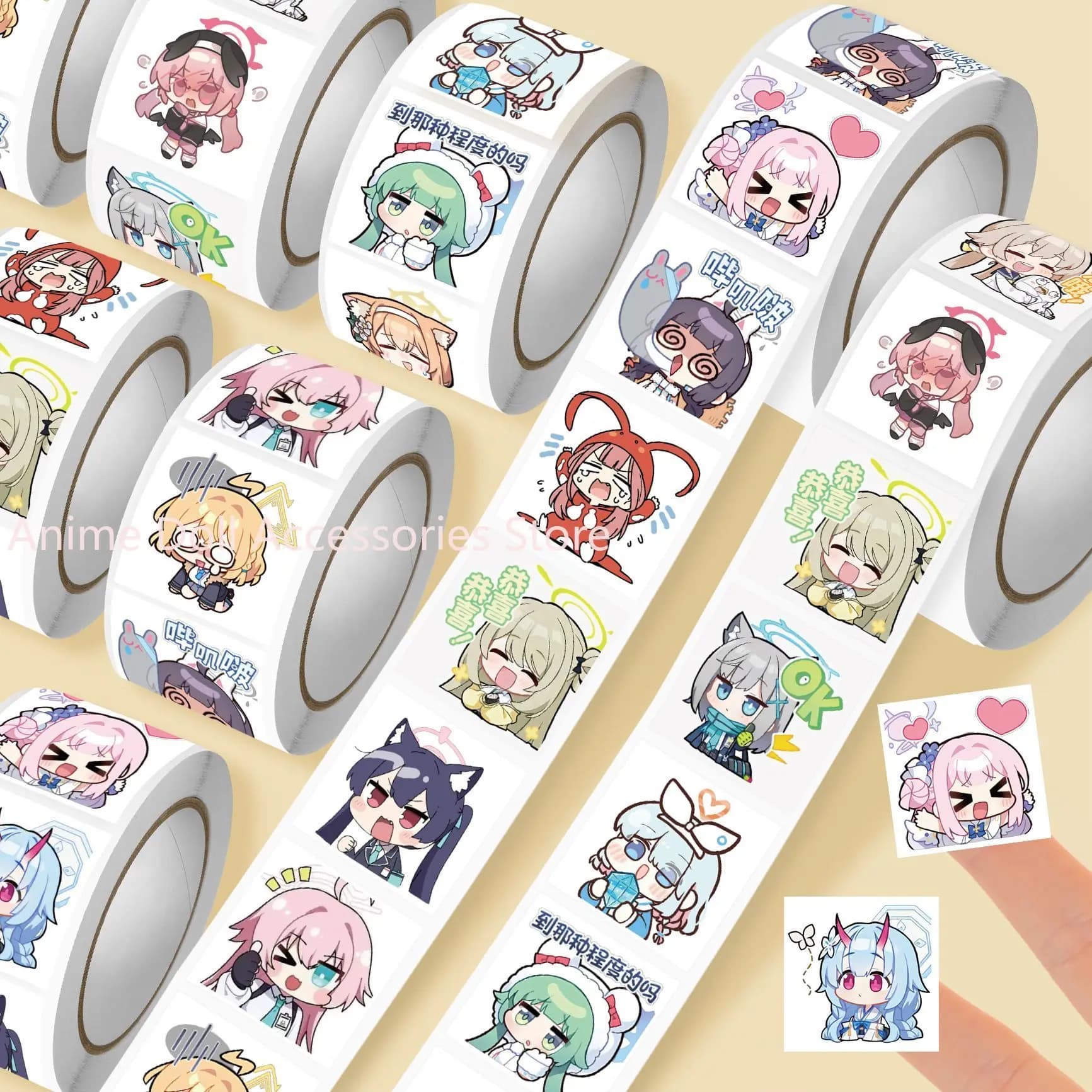 500 Pieces/Room Stickers Kawaii Blue Archive Shimoe Koharu, Valigie decorations, Graffiti, Toys, Gifts