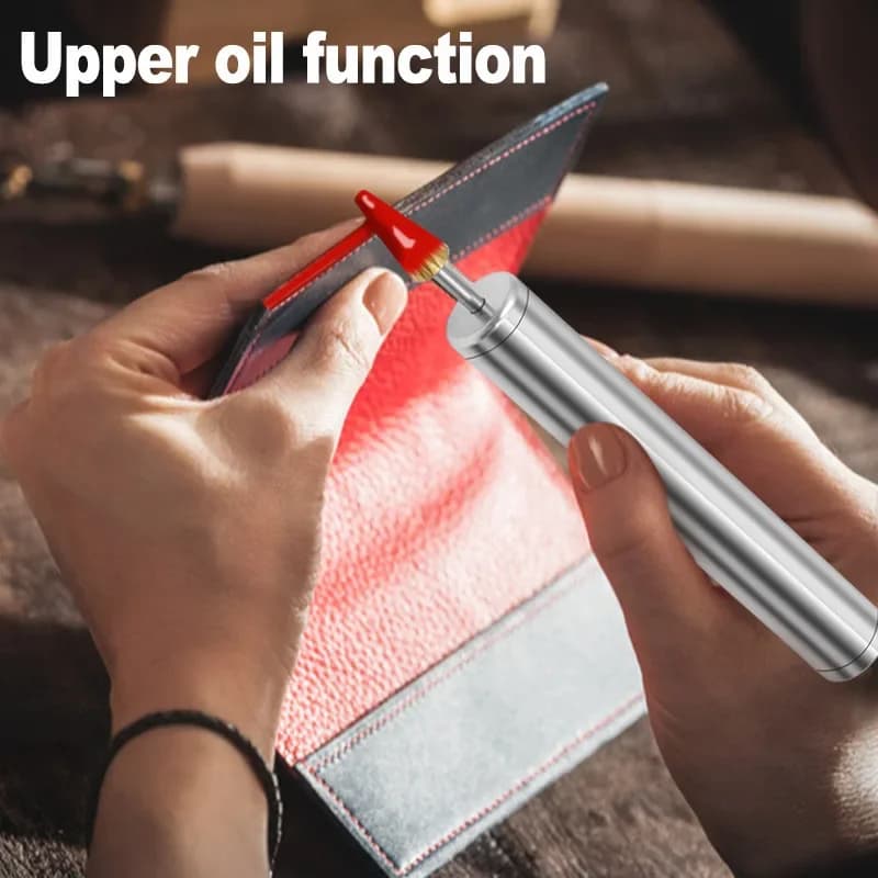Speedy Paint Roller Tool Brass Head Leather Edge Oil Gluing Dye Pen Applicator for Leather DIY Craft Tool