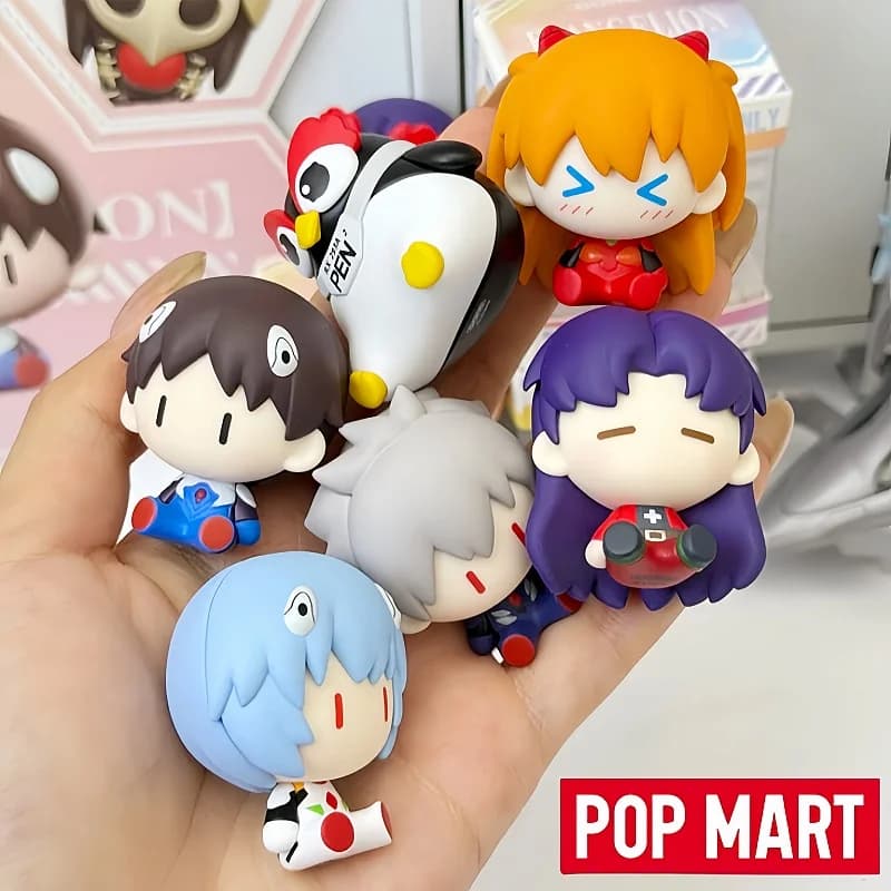 Nuovo Pop Mart Gong Eva Neon Genesis Evangelion Super Mini Figurina Cieca Scatola Magnetico Magnete per Frigo Decorazione del Desktop Regalo di Natale