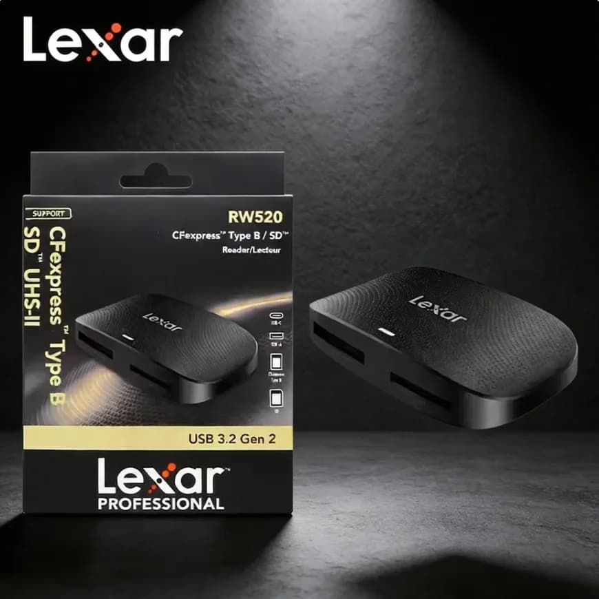 Lexar Professional RW520 CFexpress Type B / SD Card Reader USB 3.2 Gen 2 High Speed Memory Card 100% Original