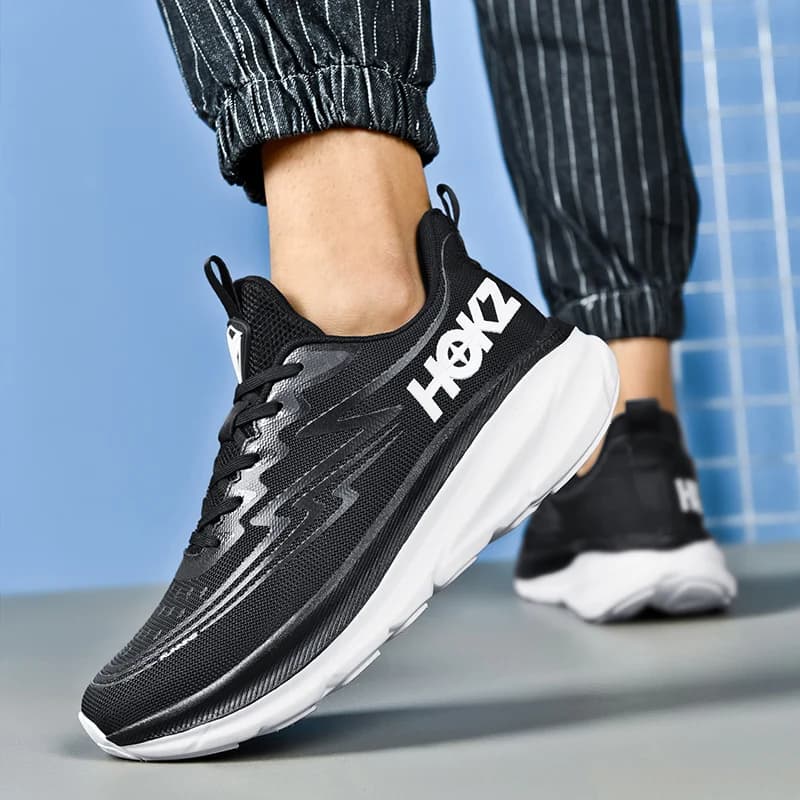 Scarpe da corsa da uomo con ammortizzazione, antiscivolo, di lusso, traspiranti, in rete, per allenamento, corsa, jogging, sneakers, per esterni, da coppia, per fuoristrada