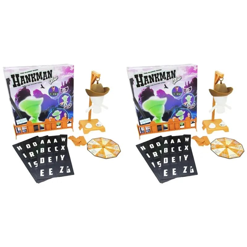 【GRANDE SALDI】2X Gioco da Tavolo Magnetico Cowboy Hangman: Indovina la Parola Prima che Hank Cadga - Gioco da Viaggio