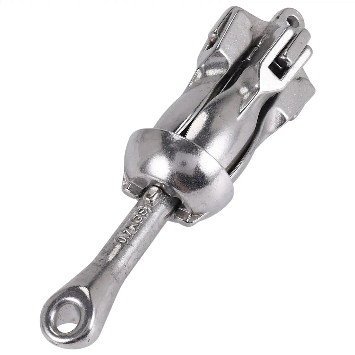 L79A Inflatable Boat 316 Stainless Steel Iron Metal Anchor for Boat Kayak Dinghy Raft Fishing Boat Kayak 0.7Kg