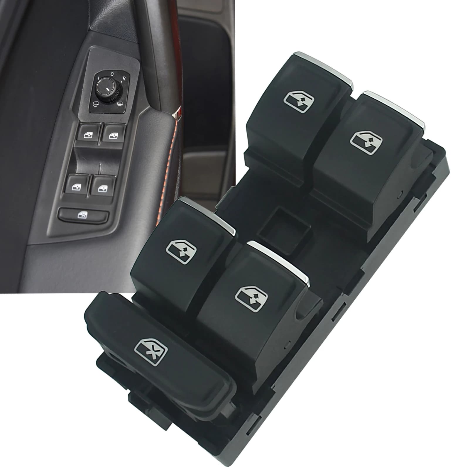 Finestra di energia elettrica Pulsante di controllo principale Interruttore Finestra Interruttore principale per VW Golf MK7 Passat B8 Seat Leon 2013-2018 5G 0959857