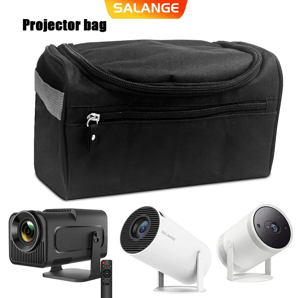 Custodia per proiettore Salange con manico Borsa per proiettore da viaggio per Magcubic HY300 Pro HY320 Mini Borse da trasporto con cerniera protettiva