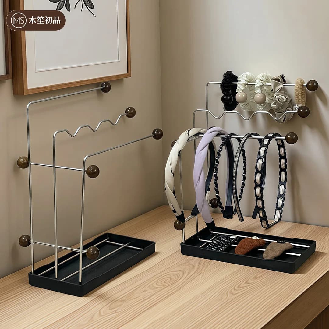 Desktop Hair Accessory Storage Rack, Dressing Table, Hair Band, Jewelry, Hair Tie Storage Rack, Curling Iron, Straight Clip Stor