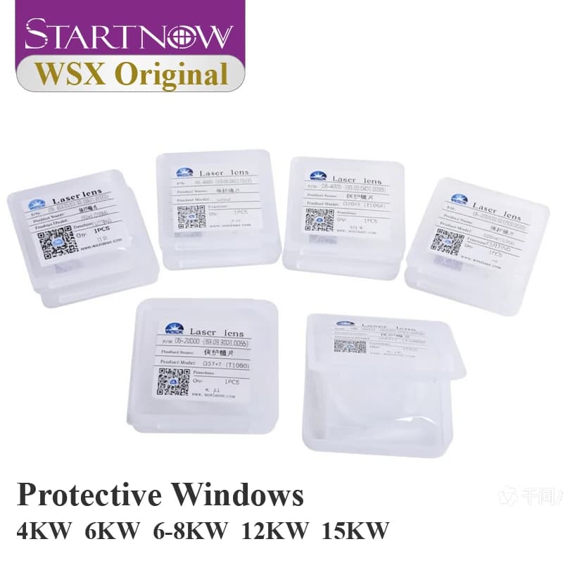 Startnow original protection lens 20x2mm 4KW 1064nm laser protection Windows 30x5 Laser lens for WSX KC13/15 fiber cutting head