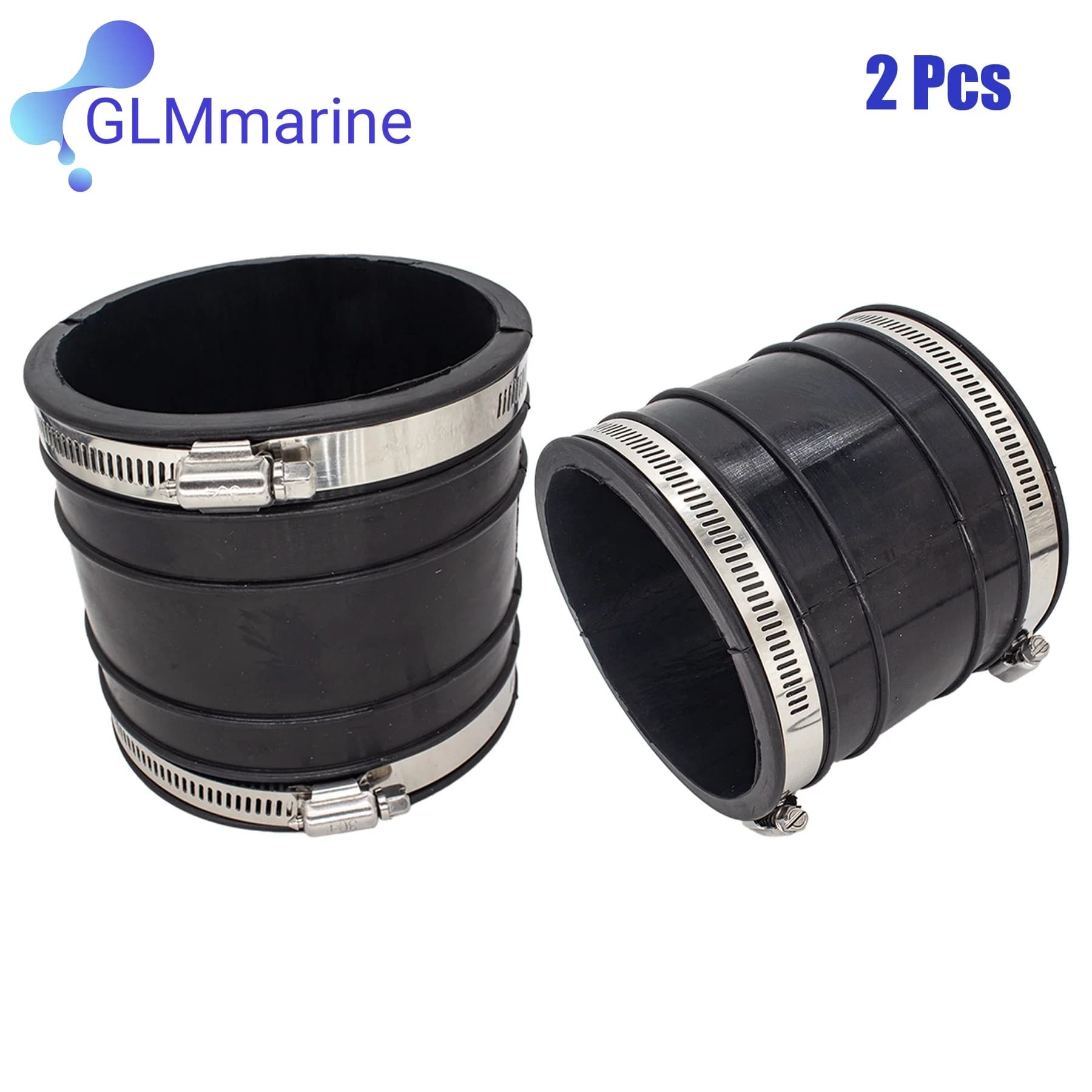 2 Set Upper Exhaust Bellow 4" Tube Pipe 32-44348T for MerCruiser 4.3L 5.7L 7.4L V6 V8 Engines 44348T 32-44348001 Sierra 18-2748