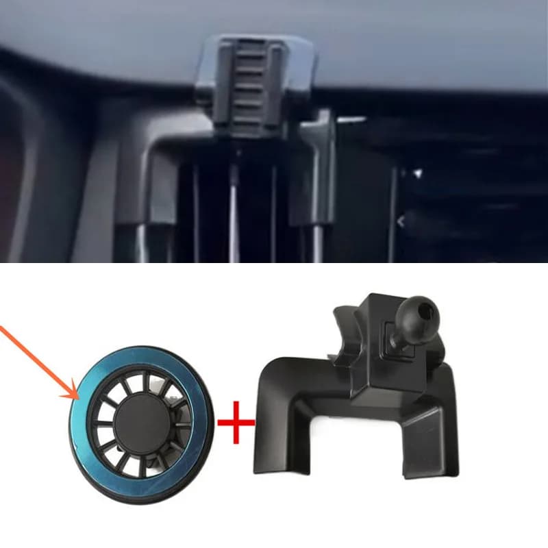 1Set Materiale plastico ABS per il 2020-2022 Volvo S60 Special Car Supporto magnetico per telefono Staffa fissa Supporto mobile