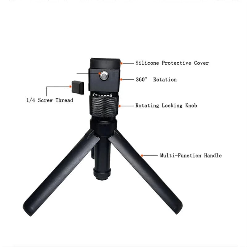 Supporto Treppiede da Tavolo con Impugnatura Rotante CLCU per Insta360 X4 X3 X2/DJI/Gopro, Accessori per Fotocamere Sportive con Vite da 1/4
