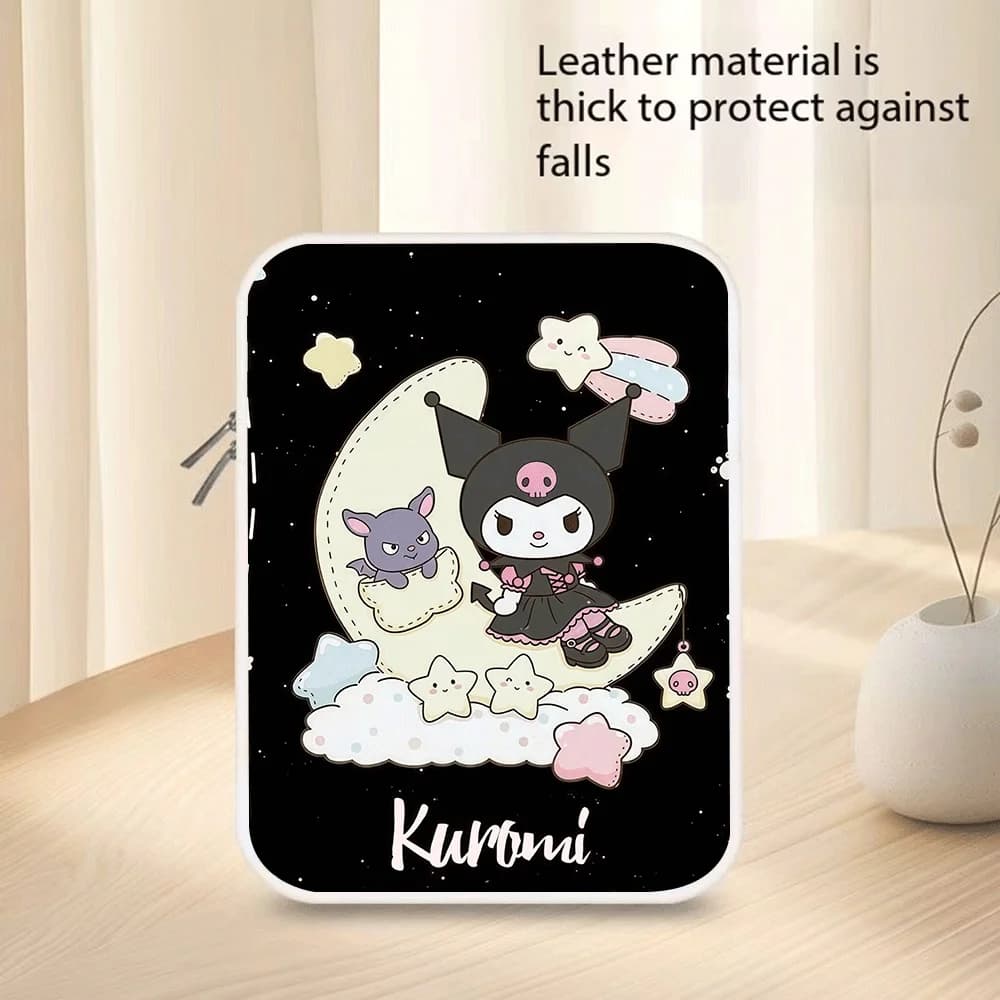 Nuova Borsa Portaoggetti con Cartoni Animati Carini Hello Kitty Kuromi, Custodia per Tablet e Laptop da 10 11 12 13 14 15 Pollici in PU, Regalo per le Feste