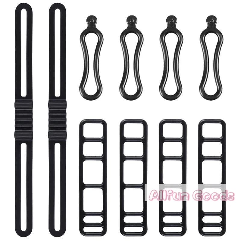 [TG835]10Pcs/Set Bike Silicone Mount Bands Bicycle Light Straps For Headlight Taillight Fixing Universal Bike Accessories