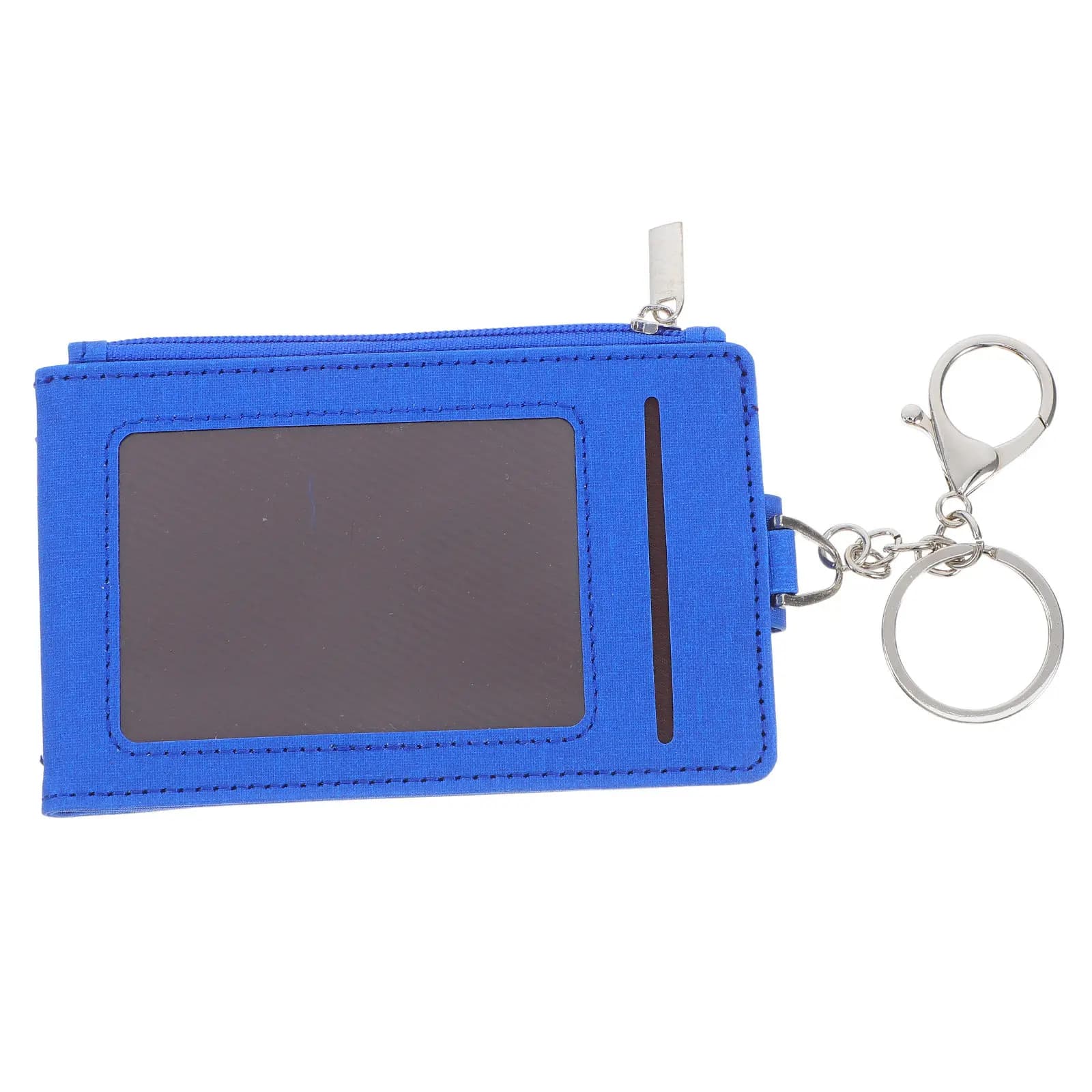 PU Id Holder Keychain Wallet Card Case for Bus Passes Credit Cards Work Badges Access Cards Travel Commute Office Use Portable