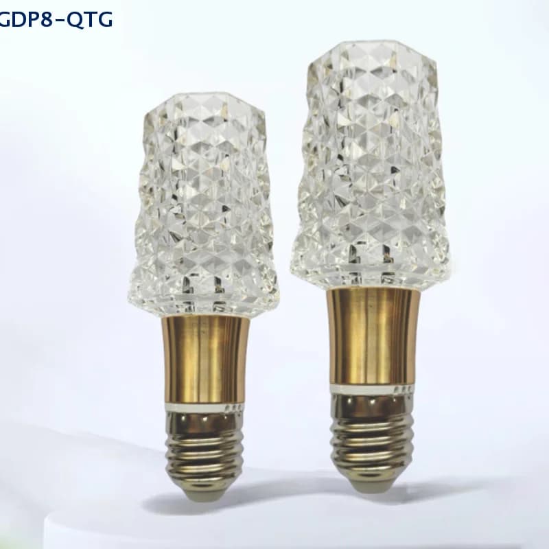 NOVITÀ! 1 Pezzo Portalampada E27 Mini Lampada a Sospensione in Acrilico Cristallo con Lampadina LED, Lampadario Fatato per Decorazione Camera da Letto/Cucina