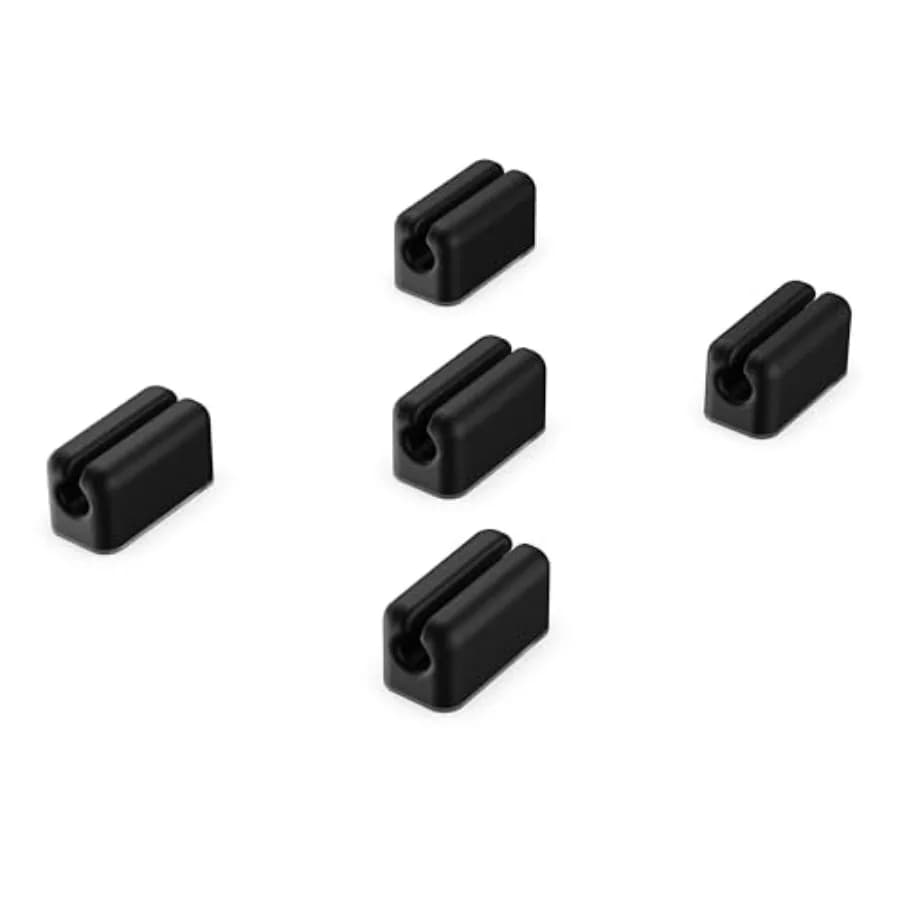 Mini Cable Management Clip Kit with Adhesive, Cord Organizer, Wire Holder for Desk, Nightstand, Phone Charger, Computer, Home,