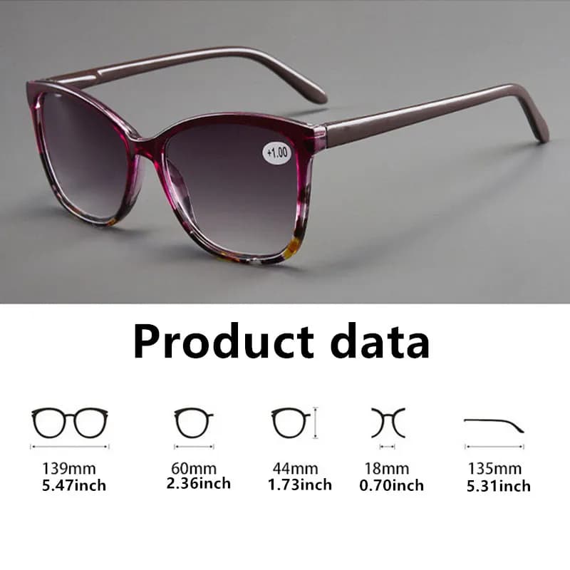 2025 New Man Woman Reading Glasses Fashion Spring Design Sunglasses Dradient Unisex Light Block Blue HD UV400 Readers