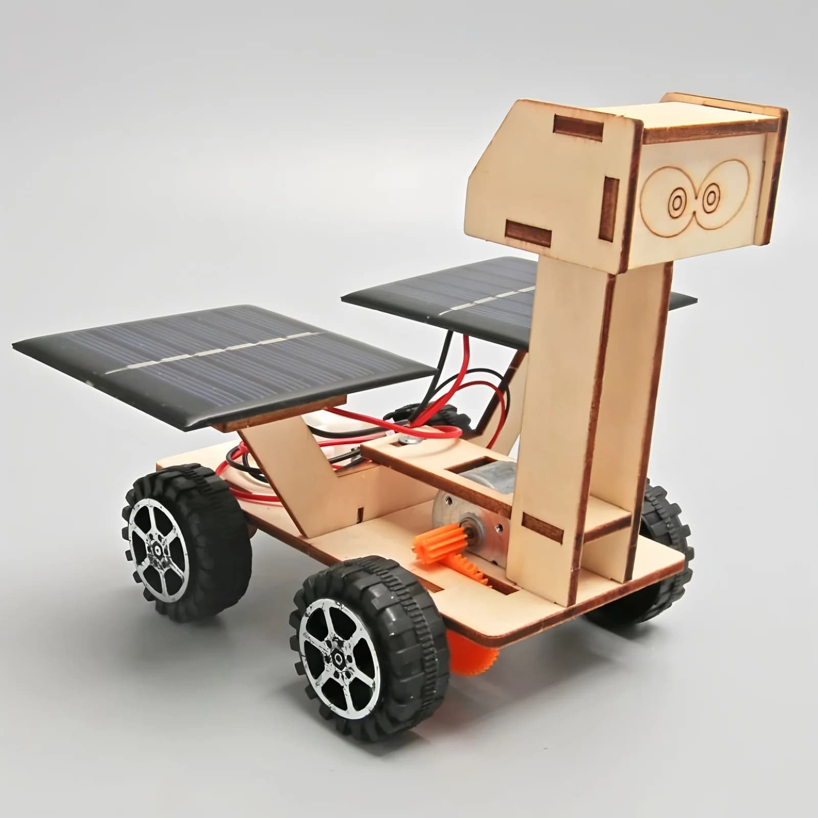 Kit Fai-da-Te per Rover Lunare ad Energia Solare - Modello Puzzle 3D in Legno per Bambini, Giocattolo Educativo e Scientifico da Assemblare a Mano