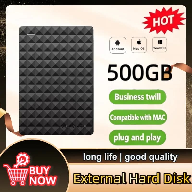 OEM For Seagate High Speed Portable External HDD 2.5 Inch USB3.0 Large Capacity Data Storage Hard Disk Hot Sale