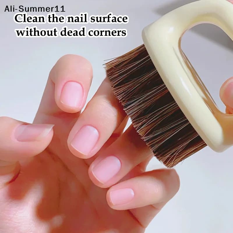 【A6L】Pennello per Nail Art, Pulizia Gel e Polvere, Pennello per Trucco, Pennello per Pre-Installazione Unghie, Accessori e Strumenti per Manicure