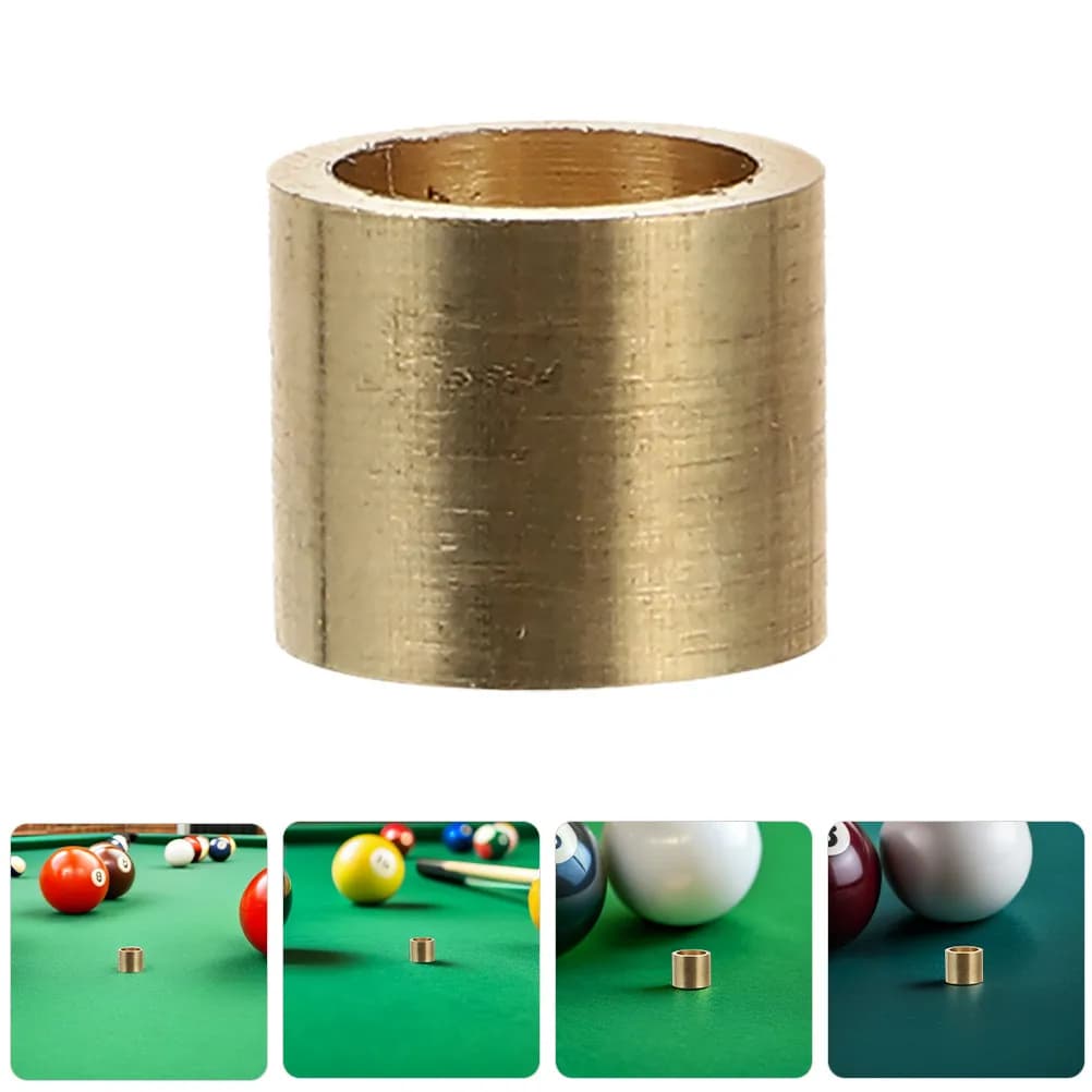 12Pcs Copper Billiard Cue Ferrules Snooker Pool Stick Ferrules Replacement Parts Professional Grade Shot Stability Accuracy