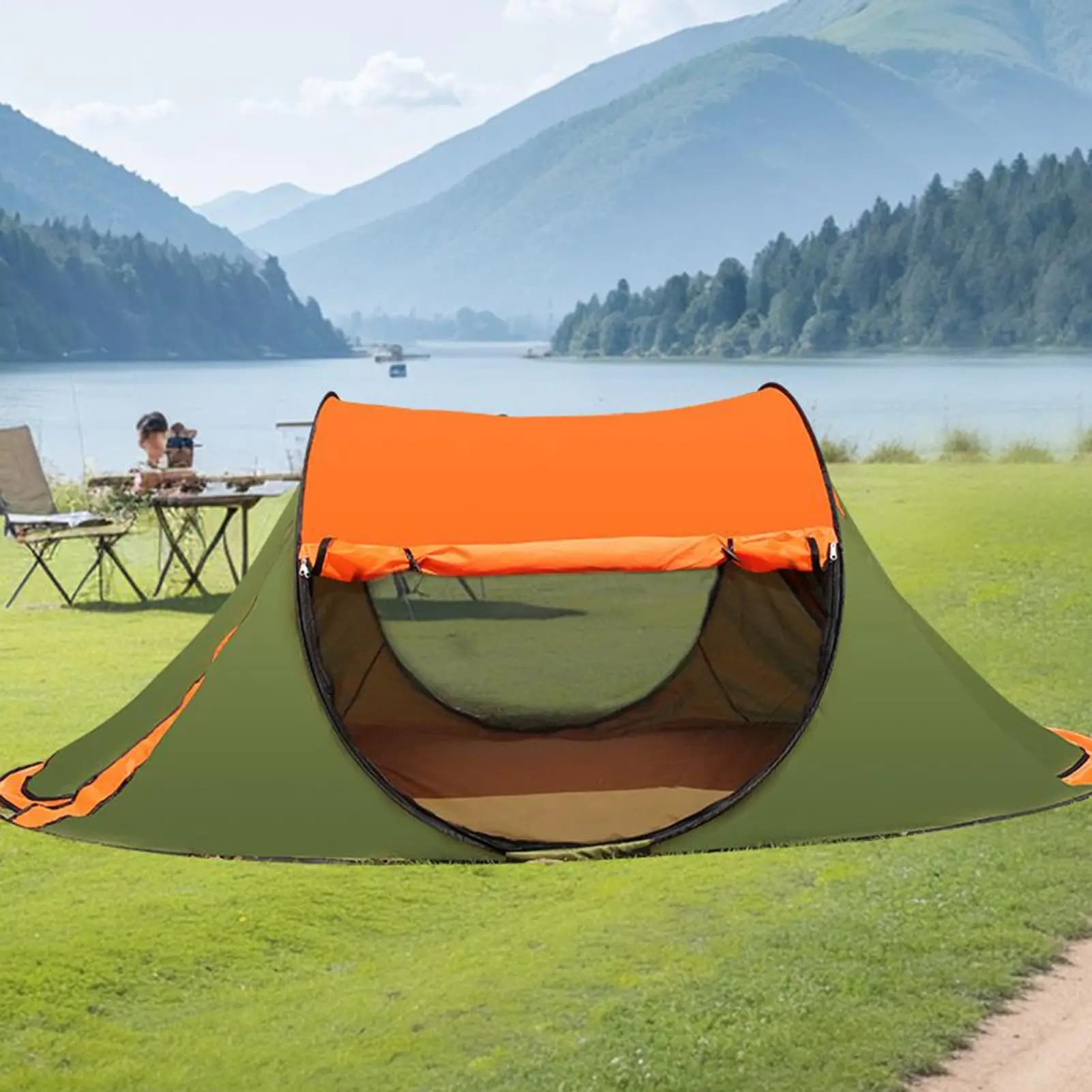 Tende familiari per escursioni in campeggio Tenda antiparassitari Spaziosa riparo antiparassitari per 3-4 persone per spiaggia Zaino in spalla Pesca Escursionismo