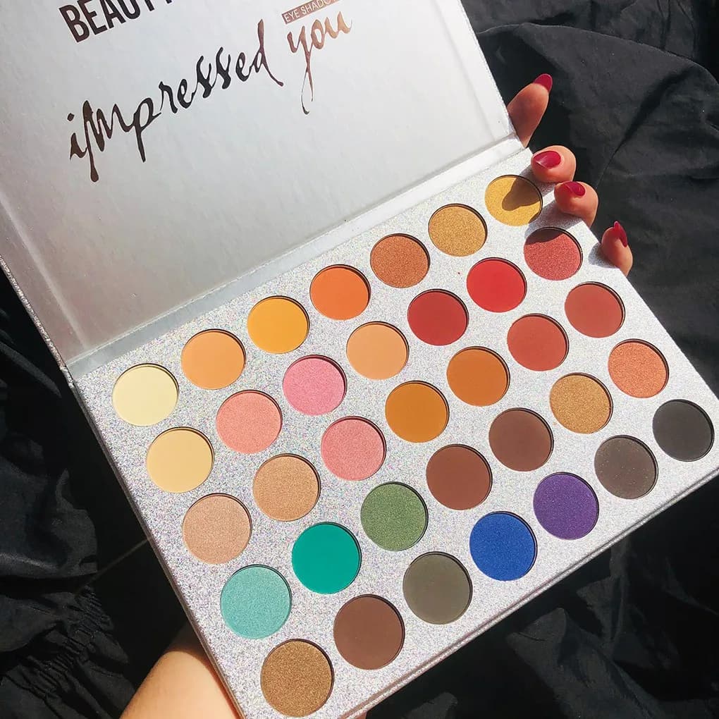BEAUTY GLAZED Impressed Me Perfect 35 Colors Matte Shimmer Long Life Waterproof Makeup Palette