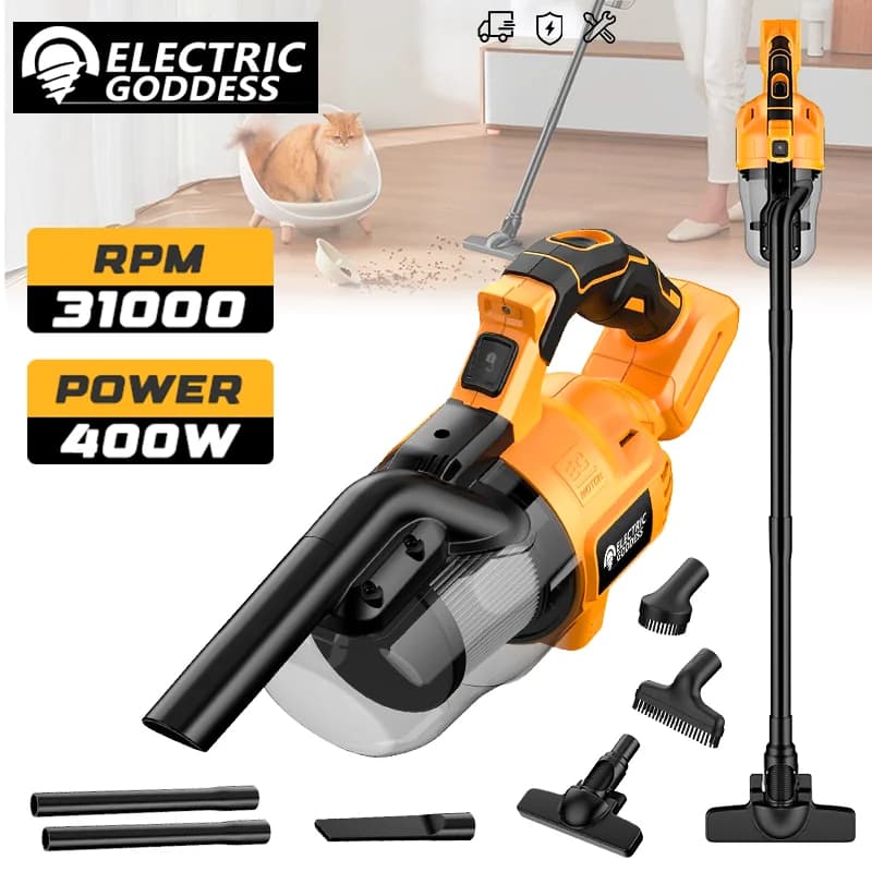 EG 16000PA Large Aspiration Wireless Vacuum Cleaner Electric Dust Collector For Flooring Durum Car Car Mat For Dewalt 20V Battery