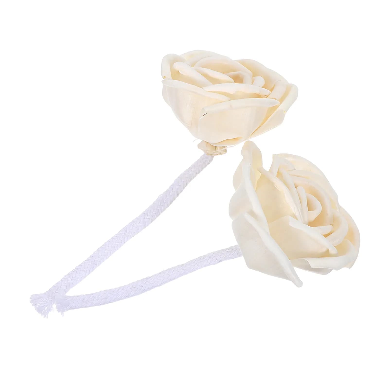 2Pcs Rose Artificial Flowers Diffuser Set Continuous Comfort Aromatherapy Flower Perfume Diffuser for Home Decor Bedroom Office