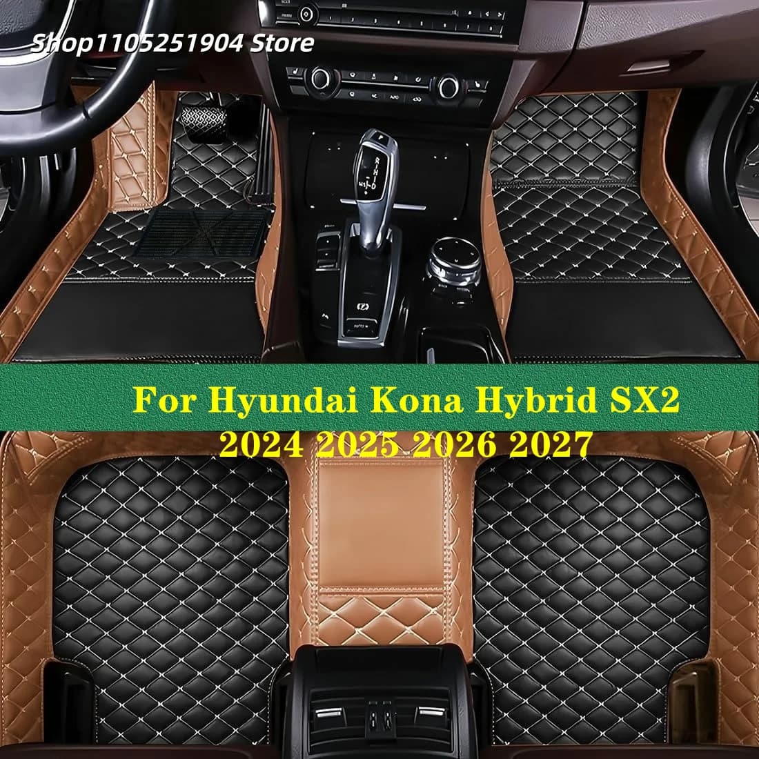 Car mats for Hyundai Kona Hybrid SX2 2024 2025 2026 2027 Car mat Interior accessories