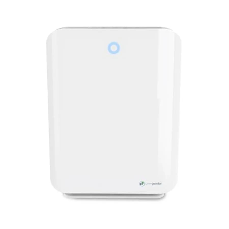 Purificatore d'aria HEPA per ambienti domestici di grandi dimensioni fino a 1760 piedi quadrati. Filtro aria HEPA con luce UV-C, zero ozono, verificato AC5900WCA, bianco