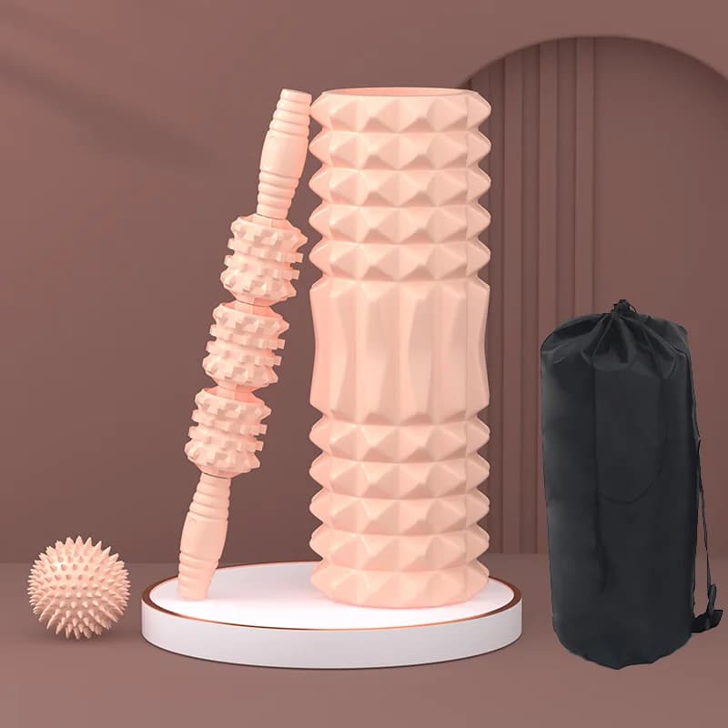 Professional Fitness Equipment Foam Roller with Slim Pin Pulp Massage Sticks for Muscle Relaxation