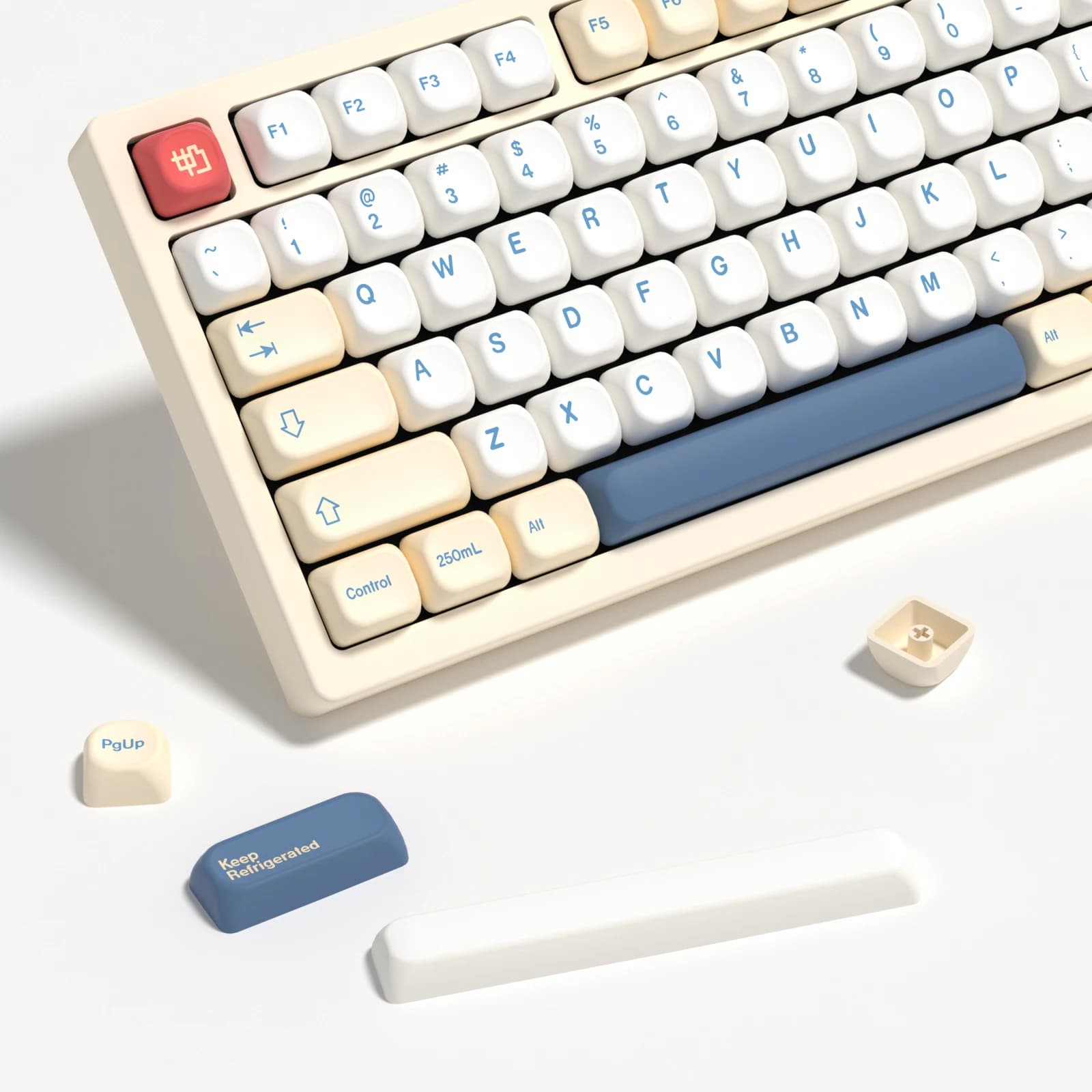 KBDiy GMK Soy Milk Copritasti Retro KOA Profile PBT Keycap Per Aula F75 F99 F87 Pro Crazy 60he 68he Copritasto Gaming Keyboard Mechanical Hall F87 F108 F99 Pro ACE60 ACE68 RAINY75 AK74 gx87 crush80 raven68 mad 60he